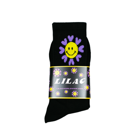 Smiley Sock - Black